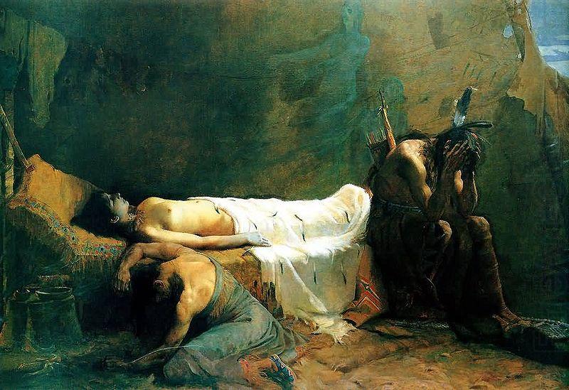 Homer Dodge Martin Death of Minnehaha china oil painting image